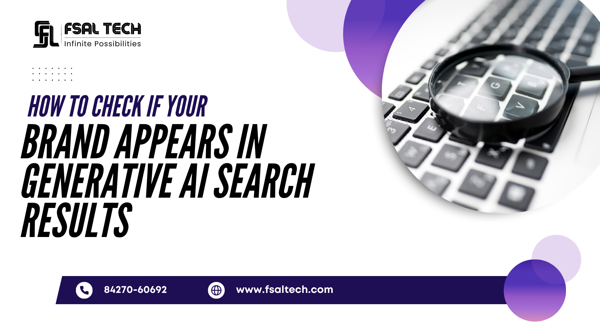 Generative AI search results